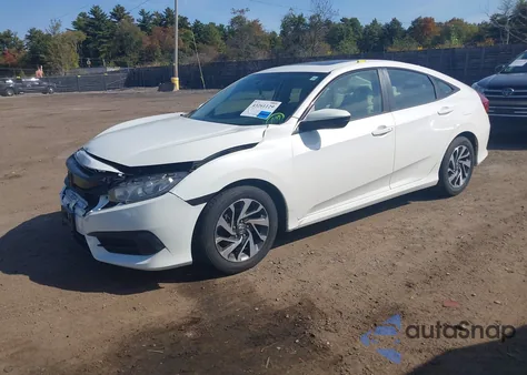2016 Honda Civic Ex из США, поврежденный, VIN 19XFC2F75GE089924